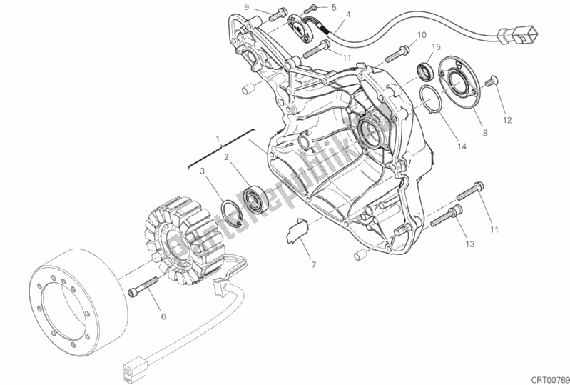 Wszystkie części do Pokrywa Generatora Ducati Scrambler 1100 Special Thailand USA 2019